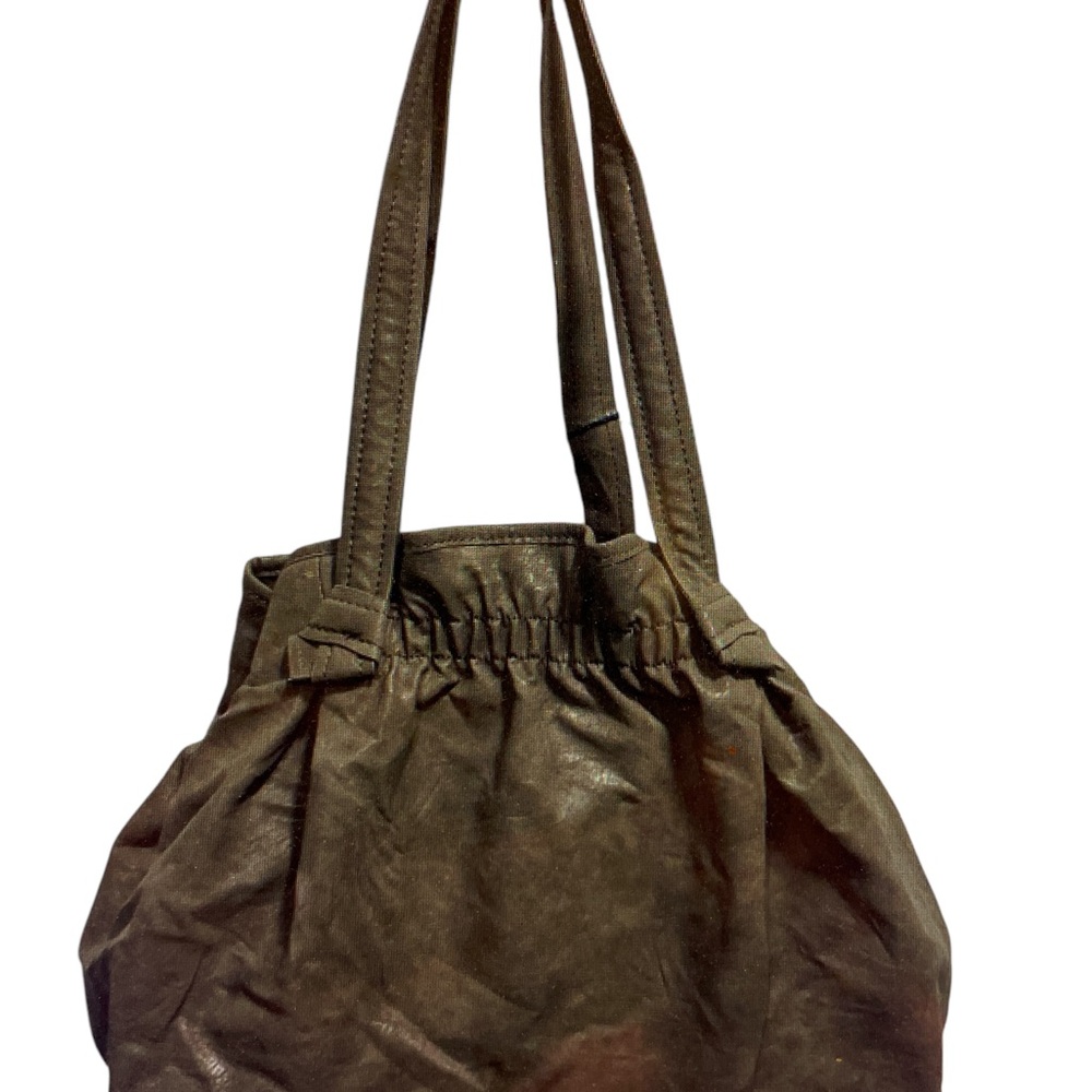 Simply Vera by Vera Wang Double Latte Leather Satchel Shoulder Bag